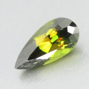 1.30Cts Sparkling Natural Sphene Titanite 9.5x4.7x4.2mm Pear Cut Loose Gemstone - Picture 1 of 5