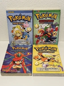 Pokémon Adventures Manga Books 3 4 7 22 Paperback Lot of 4 Viz Media English - Picture 1 of 6