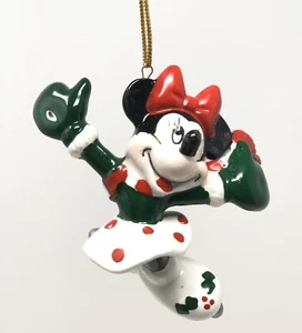 Mickey Wonderful Winterland Minnie Mouse Christmas Ornament Vintage Enesco - Picture 1 of 10