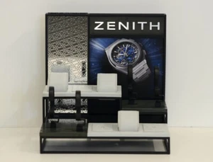 Zenith Schaufenster Set schwarz Display 10 Uhren inkl. 5x Kissen, 4x Halter - Picture 1 of 5