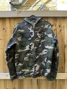 Polo Ralph Lauren Zip Up Camo Hoodie Youth XL - Picture 1 of 9