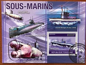 Togo 2010 /  Submarines - Kairyu 1945 / 1v s/s CTO - Picture 1 of 1