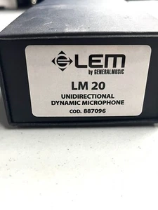 LEM LM20 UNIDIRECTIONAL DYNAMIC MICROPHONE BY GENERAL MUSIC NEW - Picture 1 of 4