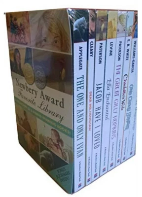 Newbery Award Favorite Library NEW Boxed Sealed Set 8 Paperbacks - Image 1 of 3