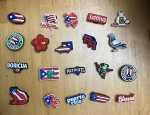 Latina Puerto Rican Shoe Charms - 20 Pieces - Picture 1 of 1