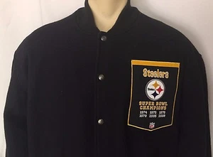 Pittsburgh Steelers Vintage Wool Sports Jacket Men's XL NFL Super Bowl - Picture 1 of 7