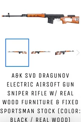 A&K SVD With Real Wood And Sportsman Stock - Image 1 of 4