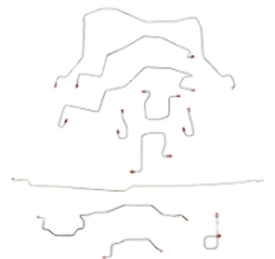 Kit de línea de freno para Dodge Ram 3500 1998-2001 4x4 platón largo cabina extendida RWABS-CBK0040OM Foto 1 de 4