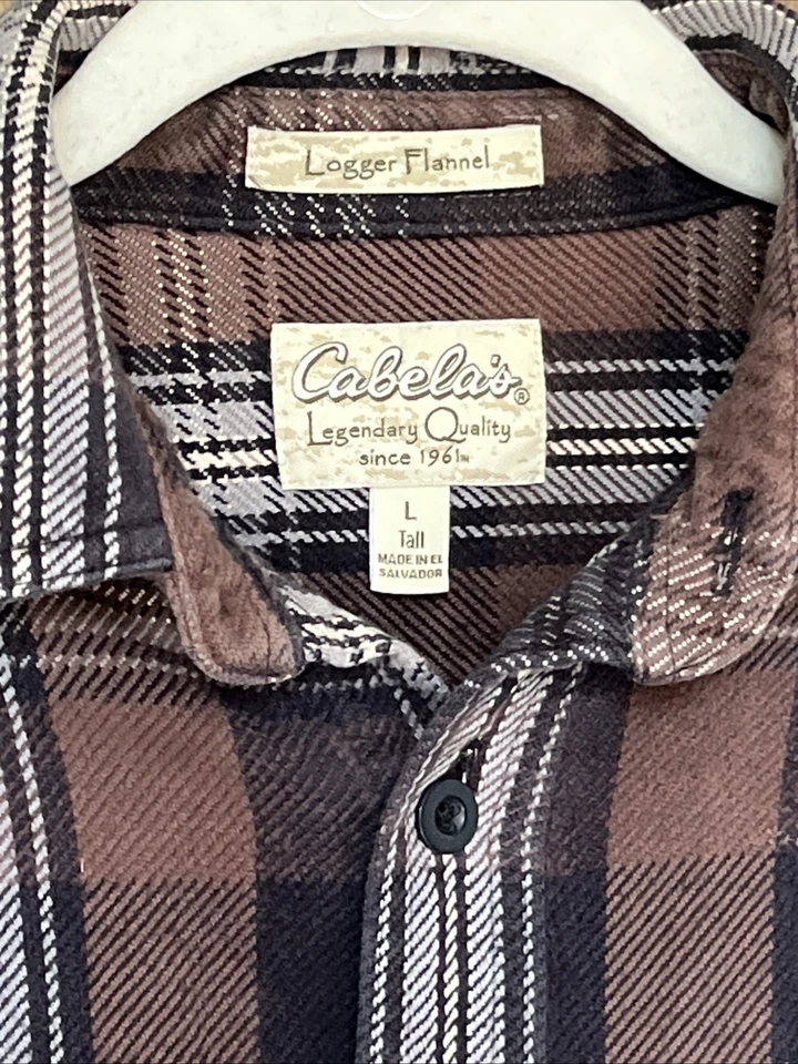 Camisa a Cuadros Franela Vintage Para Hombre’s L Alta Multicolor Manga Larga Algodón Leñador Foto 1 de 4