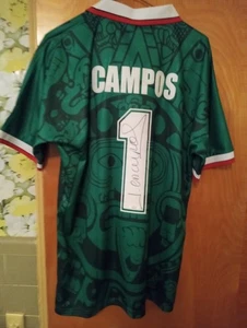 Jorge Campos Signed Mexico  Jersey JSA COA(WB665728) - Picture 1 of 6