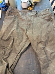 Kuhl Rydr Pants Mens 38x30 Gray Heavyweight Cotton Vintage Patina Dye Distressed - Picture 1 of 10