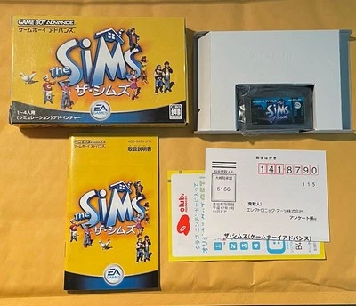 The Sims (EA Games) JAPAN IMPORT Nintendo Gameboy Advance GBA COMPLETE - Image 1 of 4