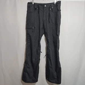 686 Snowboard Pants Mens Medium InfiDRY Reserved Raw 10,000 MM Waterproof Gray - Picture 1 of 13