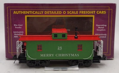 MTH 20-91636 O Christmas N-6b Caboose w/ Operating Santa #25 EX/Box - Image 1 of 4