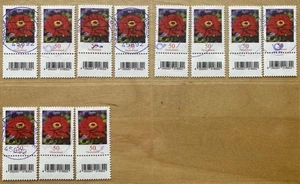 Lot 11 x Blumen Zinnie 50 ct. Mi. 3535 aus 200er Rolle SZd1 gestempelt Bedarf - Bild 1 von 2