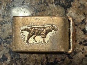Vintage Hickok Irish Setter Gürtelschnalle Master Plate Zn Legierung Hergestellt in den USA - Bild 1 von 5