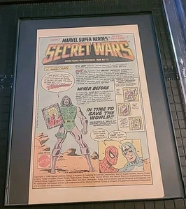 Marvel Super Heroes Secret Wars Action Figures Print Ad Framed 1984 8.5X11 - Picture 1 of 1