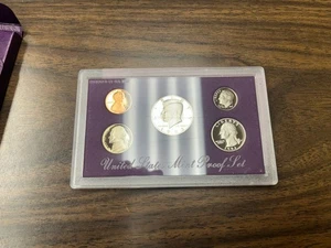 1993 S Proof Set Original Box & COA 5 Coins CN-Clad USA Coin Set - Picture 1 of 5