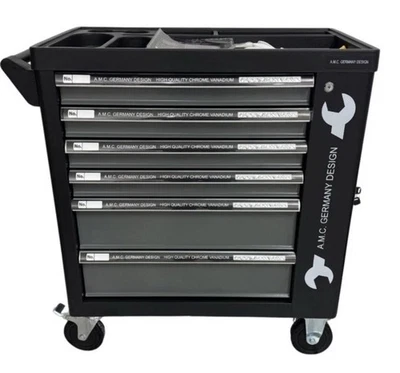 Carrello porta attrezzi con ruote completo di utensili 6 cassetti 1000 pezzi - Immagine 1 di 4