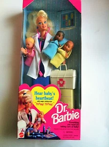 NIB Dr. Barbie Doll with Three Babies 1995 near mint - Picture 1 of 3