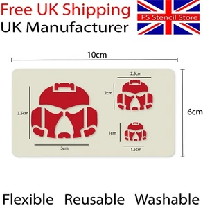 Juego de Guerra de Marines Espaciales Warhammer Aerógrafo Plantilla Lavable Reutilizable 10 cm x 6 cm - Imagen 1 de 2