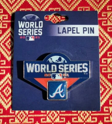 Official 2021 MLB World Series Collectible Pin Atlanta Braves - Image 1 of 2