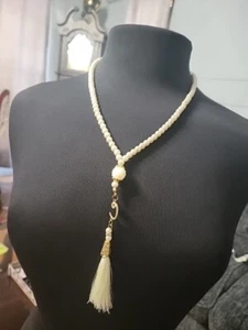 Class "Tasbih" luxury 99 beads-White necklace 28 Inch Bead Prayer Energy Jewelry - Picture 1 of 7