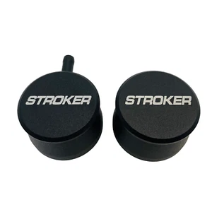 Juego de respirador y PCV de cubierta de válvula negra Stroker, aluminio Billet, logotipo grabado - Imagen 1 de 7