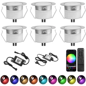 Luci LED da incasso a pavimento 31 mm WIFI RGBWW esterno dimmerabile illuminazione a LED per terrazza - Foto 1 di 19