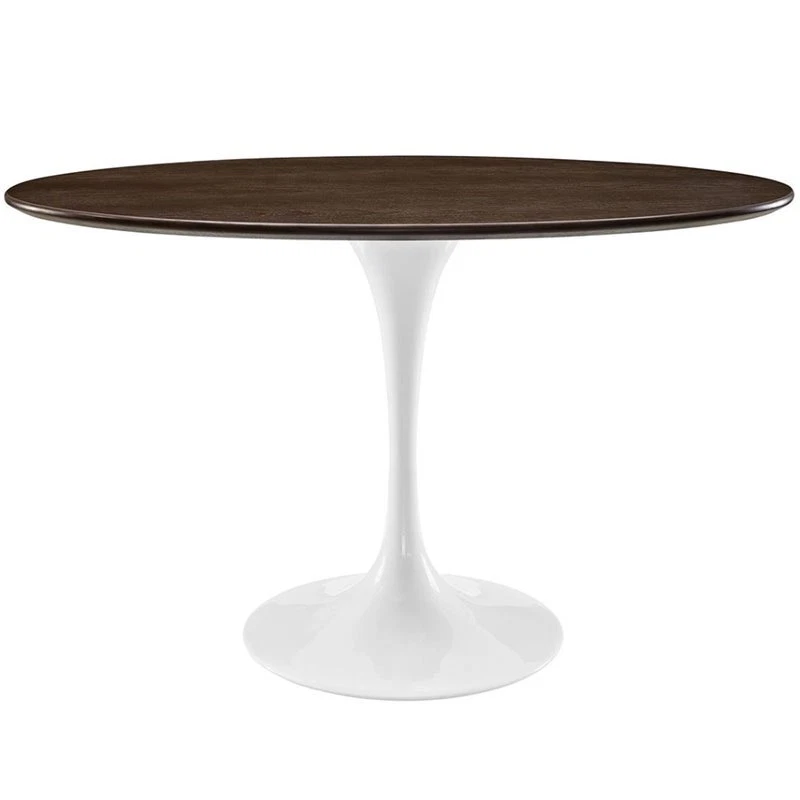 LexMod Lippa 48 Oval-shaped Walnut Dining Table