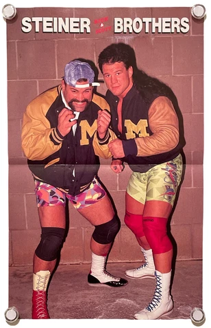 Steiner Brothers Mini Poster Rick Scott WCW NWA WWF WWE Japan Magazine Appendix Cover