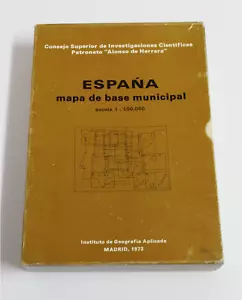 Mapa de Base municipal ESPAÑA escala 1:500.000 Editorial C.S.I.C. Año 1973 - Imagen 1 de 1