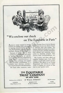 1922 Equitable Trust Company Investments Old PRINT AD Over 100 years old (3449) - Picture 1 of 1