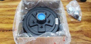 hub and drum for 3500lb axle 1750 per drum 10 inch trailer brake drum pre grease - Picture 1 of 5