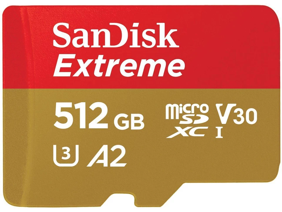 SanDisk 512GB Extreme microSDXC UHS-I Memory Card - SDSQXAV-512G-GN6MA