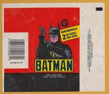 1989 BATMAN Movie Wax Bubble Gum Cards Series 2 O-PEE-CHEE Wrapper, empty.
