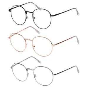 Oversized Portable Eyeglasses Frame Optical Glasses Spectacles Round Glasses - Photo 1/15