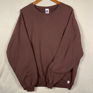 VTG Y2K Russell Athletic Sweatshirt Men’s XXL Purple Boxy Streetwear - Picture 1 of 10