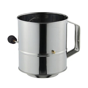 100% Genuine! AVANTI Stainless Steel Crank Handle Flour Sifter 5 Cup! - Picture 1 of 2