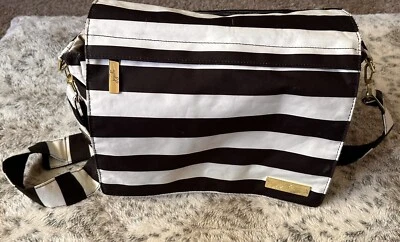 JuJuBe Baby Diaper Bag First Lady Legacy Better Be Large Messenger Black White - Image 1 of 4