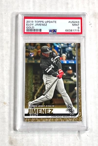 ELOY JIMENEZ 2019 Topps Update GOLD PARALLEL SP RC 1987/2019! PSA MINT 9! #US243 - Picture 1 of 4
