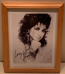 Vintage Gloria Estefan Re-print Photograph Framed (Frame: 11 3/8” x 9 3/8”) - Picture 1 of 5