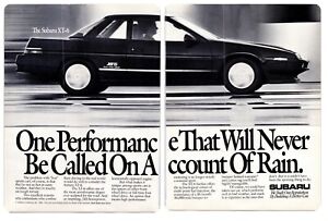 SUBARU XT-6 Automobile Vehicle Ad ~ 1988 Magazine Advertising Print