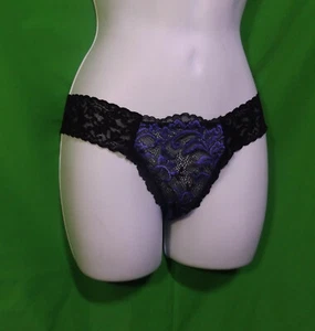 2 NEW HANKY PANKY 1F1034 RP REGENCY LACE LOW RISE DIAMOND THONG PANTIES OS 2-12 - Picture 1 of 2