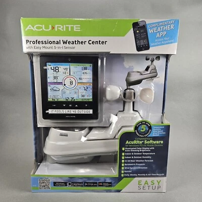 AcuRite Color Wireless Professional Weather Station with Easy Mount 5 in 1 01536 - Image 1 of 4