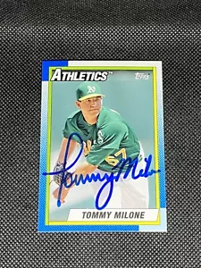 Tommy Milone Oakland Athletics 2013 Topps Archives carta auto firmata #179 ~ COA - Foto 1 di 3