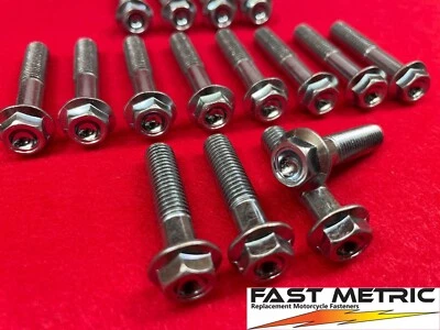 Honda CR125R Front End Fork Clamp, Handle Bar, Axle Clamp Bolt Kit Foto 1 de 4