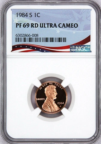 1984-S Lincoln Cent Graded PF69RD Ultra Cameo by NGC Cover