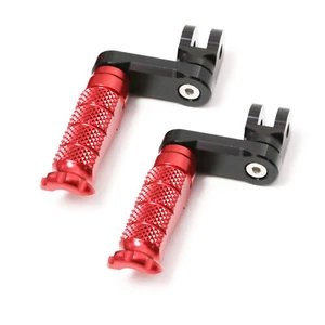 Clavijas delanteras extendidas R-FIGHT 1,5 pulgadas rojas para afeitadora MX350 MX400 MX500 MX650 - Imagen 1 de 6