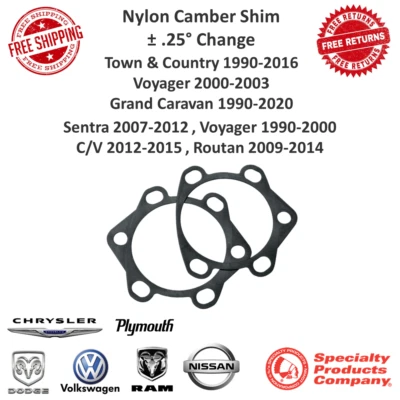 Cuña de nailon SPC +/-0,25 para Grand Caravan Voyager Sentra Routan C/V #71730 Foto 1 de 4